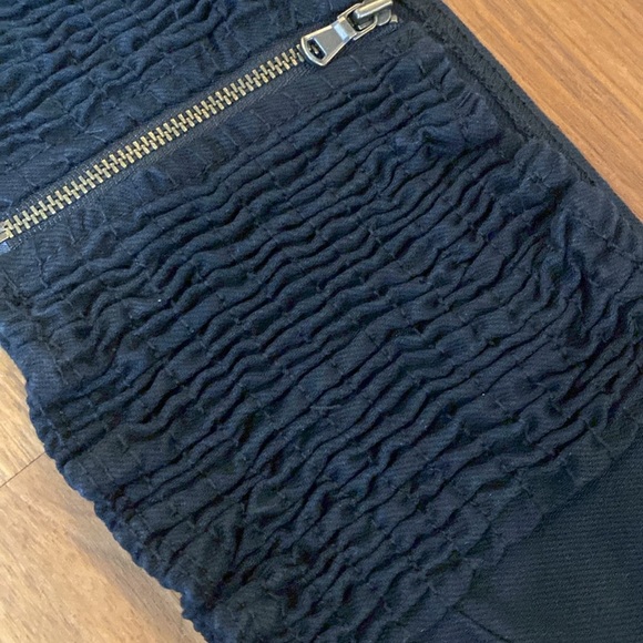 WeWoreWhat Black Bandeau Top Rouched Small NWT - Picture 4 of 7